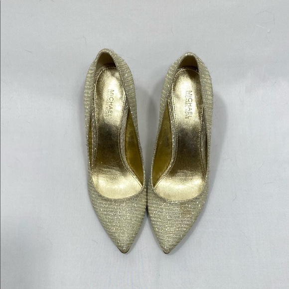 MICHAEL Michael Kors Shoes - Michael Michael Kors Gold Sparkly Stilletos.